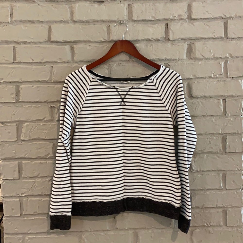Charcoal and white Striped sweater 🤩